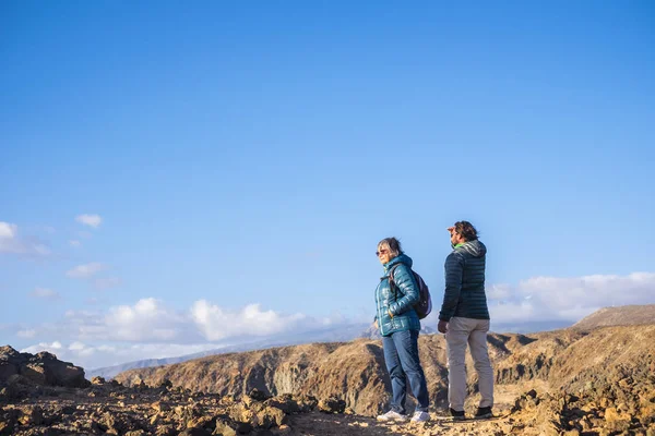 Senior Mother Year Old Son Spend Time Together Walking Isolated — Stock Photo, Image