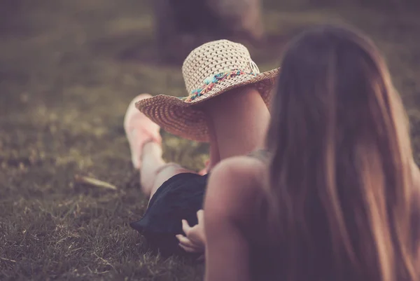 Relájese Con Naturaleza Concepto Actividad Ocio Aire Libre Con Señora — Foto de Stock