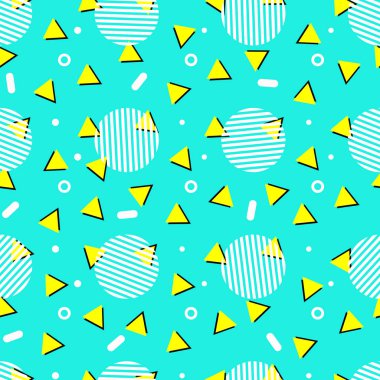 geometrik seamless modeli pop sanat tarzı