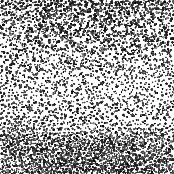 Abstraktes, nahtloses Schwarz-Weiß-Muster mit Konfetti — Stockvektor