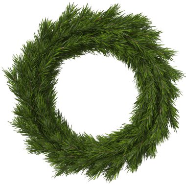 Noel çelenk, 3d çizim