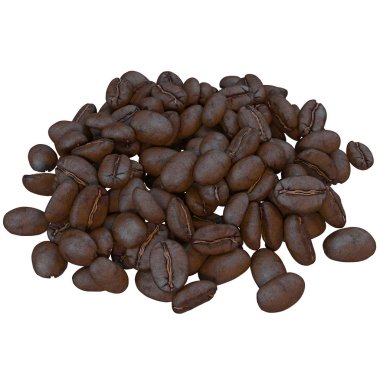 kahve çekirdekleri, 3d çizim