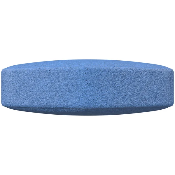 Comprimido azul aislado en blanco —  Fotos de Stock