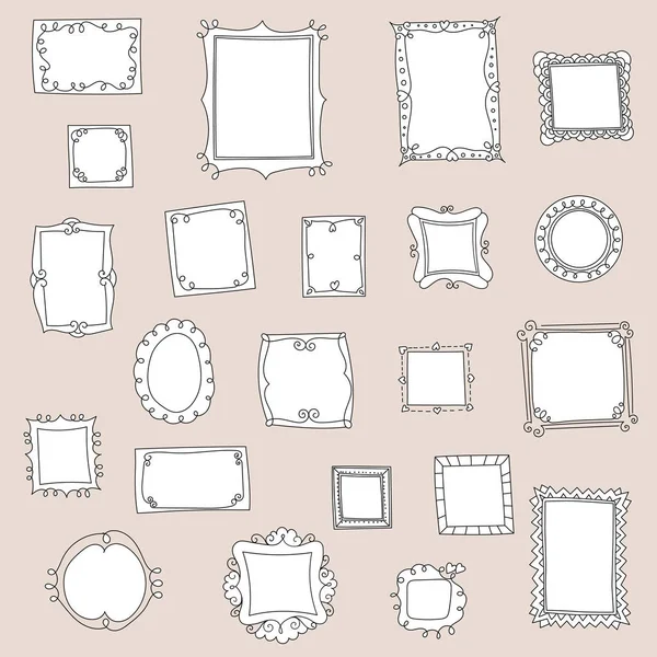 Doodle kare büyük koleksiyonu