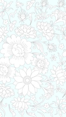 Hareket eden telefon ile güzel çiçekler için arka plan