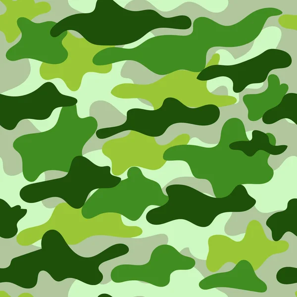 Camouflage seamless pattern, military background — Stock Vector
