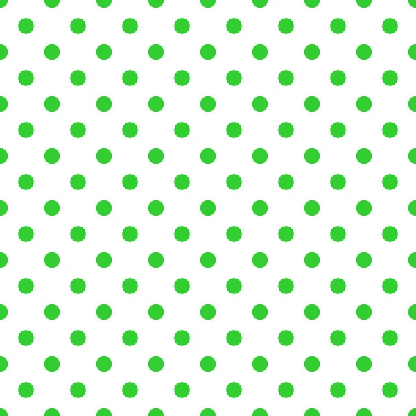 Motif sans couture avec pois verts sur blanc — Image vectorielle