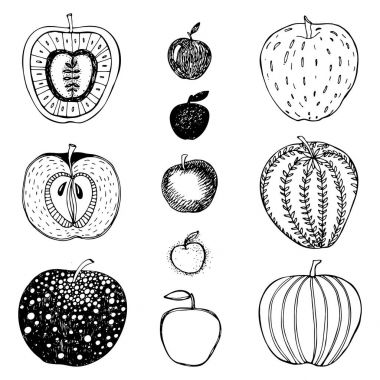 zen doodle elma kümesi