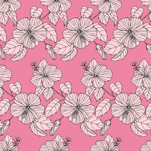 Gül ebegümeci ile moda Dikişsiz desen