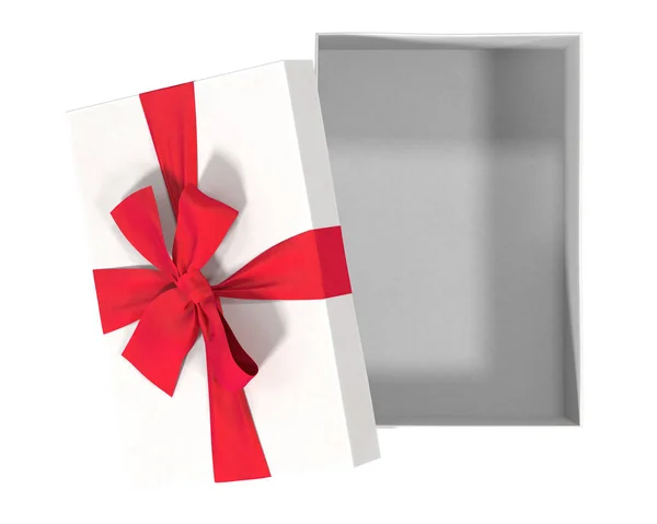 Caja de regalo blanca para zapatos, 3d —  Fotos de Stock