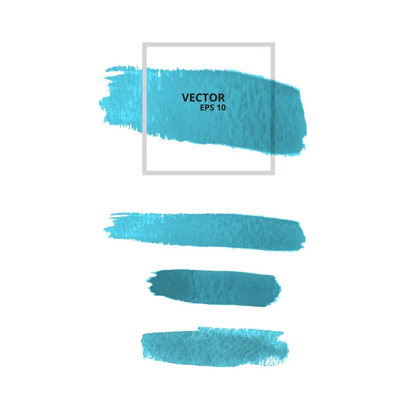 Set Med Vektor Akvarell Borstar — Stock vektor