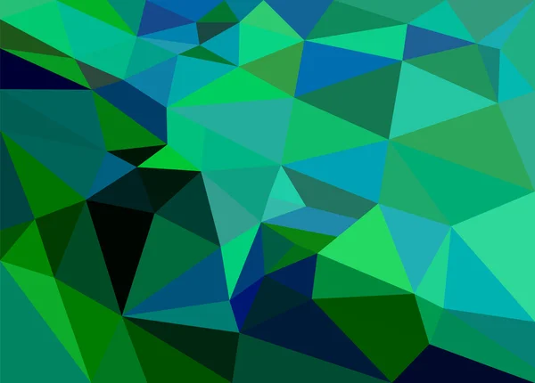 Polygon Hintergrund grün smaragd — Stockvektor
