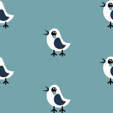 sorunsuz doku desen vektör tatlı beyaz piliç kolay logo