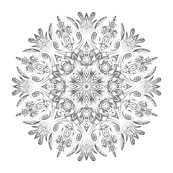 Kreisförmiges Muster mit transparentem Rand über weißem Hintergrund — Stockvektor