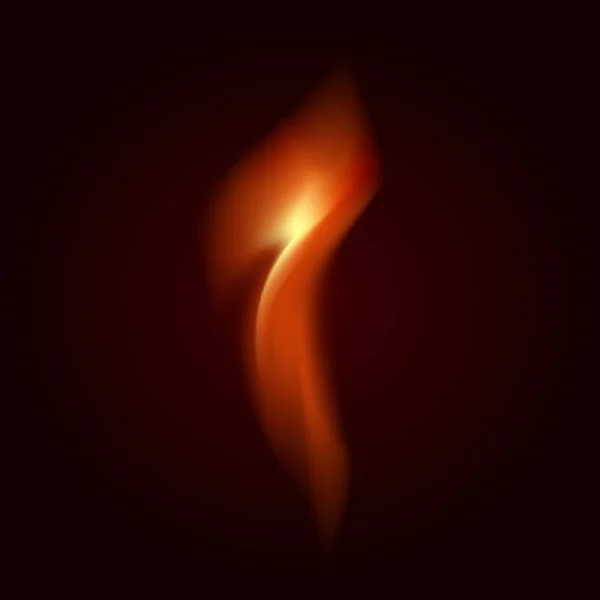 Brand vector transparante vlam op rood — Stockvector