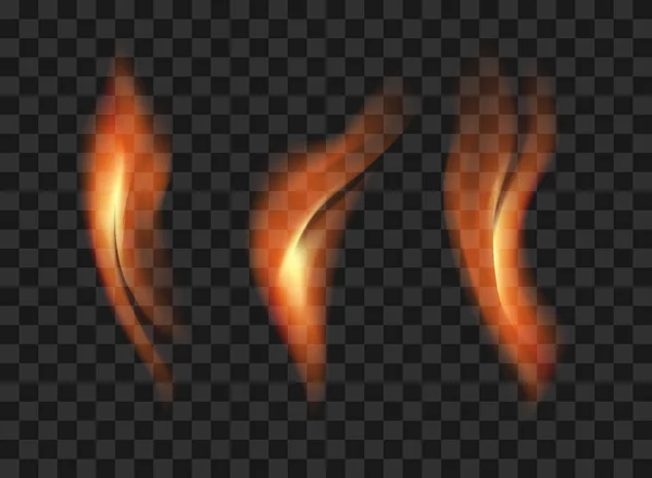 Triple feu sur fond transparent vecteur — Image vectorielle