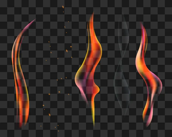 Incendiar antorcha Stock vector de color chispas quemar — Archivo Imágenes Vectoriales