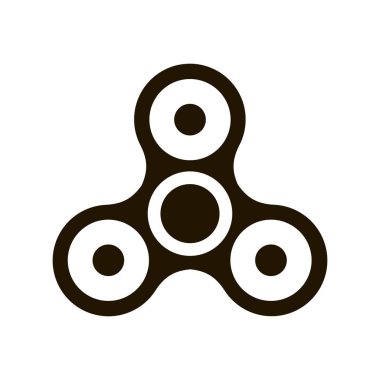 Spinner yatakları üzerinde beyaz karanlık üç yönlü döner