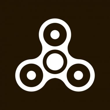 Spinner yatakları üzerinde üç yönlü beyaz kahverengi döner