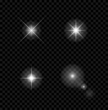 bir şeffaf arka plan stok parlak parlama