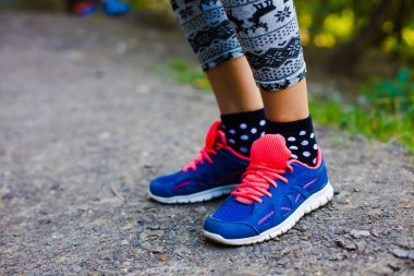 Spor için spor ayakkabısı.