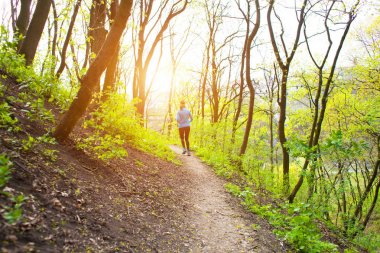 Ormanda çalışan kız