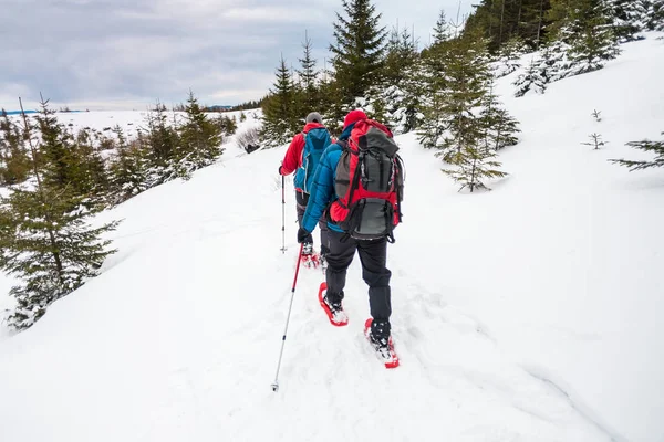 Dos escaladores en invierno . — Foto de Stock