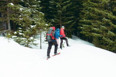 İki dağcı dağda vardır.