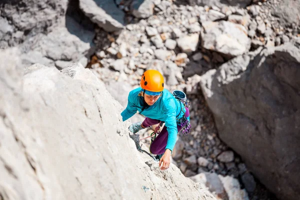 Kask dağcı. — Stok fotoğraf