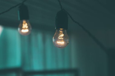 Bir çelengin üzerindeki ampul.