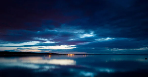 Night sky and sea.