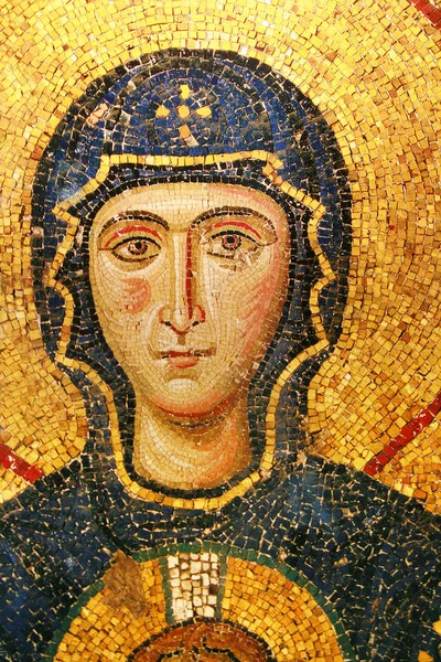 Mozaika Najświętszej Maryi Panny w Hagia Sophia — Zdjęcie stockowe