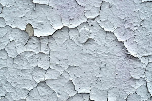 Pęknięty biała farba na ścianie — Zdjęcie stockowe