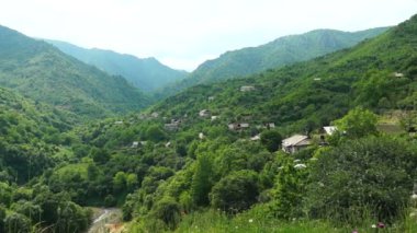 Dağları'nda Ermeni Köyü görünümünü