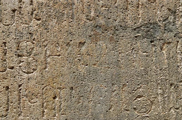 Texture di antico muro in pietra con scritte armeniane medievali — Foto Stock