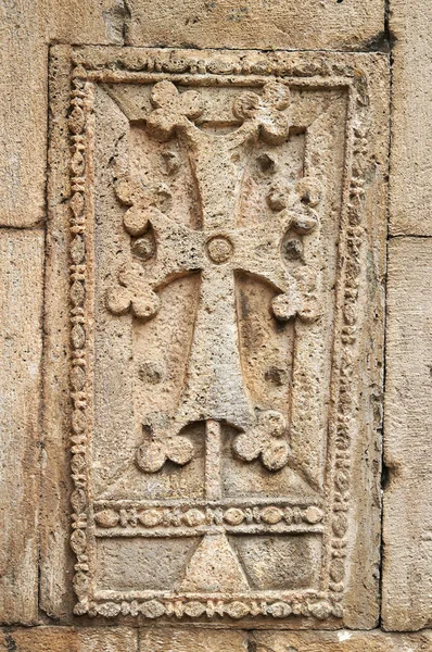 Khachkar - ancienne croix arménienne — Photo