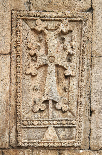 Khachkar - ancient armenian cross-stone