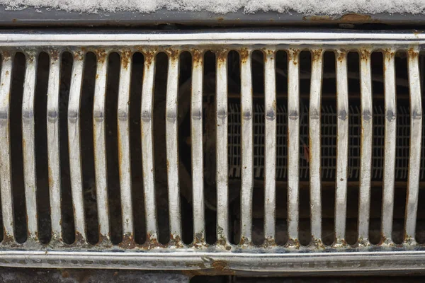 Radiator grille of retro car — Stock Photo, Image