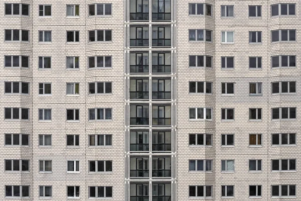 Vista frontal do moderno edifício de Moscou — Fotografia de Stock