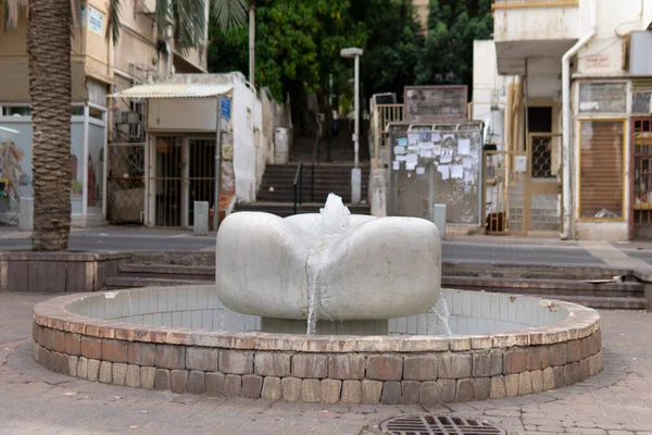 Haifa Israel Noviembre 2019 Fuente Situada Calle Nordau Haifa — Foto de Stock