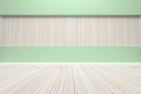 Empty interior pastel room with wooden floor, For present your p — Stock Photo, Image