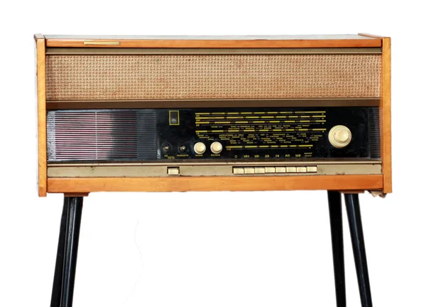 Vintage radio and record player — Stock Photo, Image