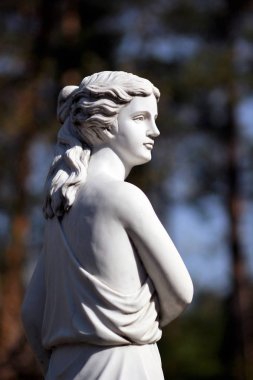 Demeter klasik beyaz mermer heykeli