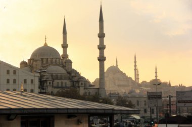 Istanbul üzerinden günbatımı