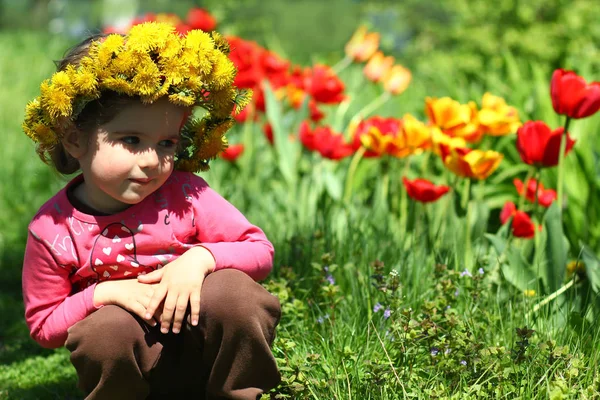 Portret Van Een Schattig Twee Jaar Oud Meisje Het Dragen — Stockfoto