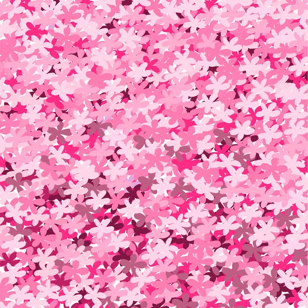 Mão Desenhada Floração Rosa Sakura Vetor Fundo — Vetor de Stock