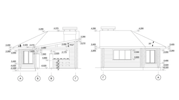 Gazebo Frame Bbq Grill Vector Illustration Detailed Architectural Plan — Stock Vector