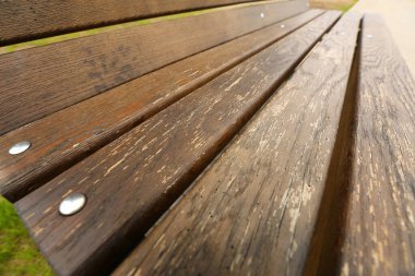 Kahverengi tahta / tahta dokusu veya arka plan. Perspektif görünümü