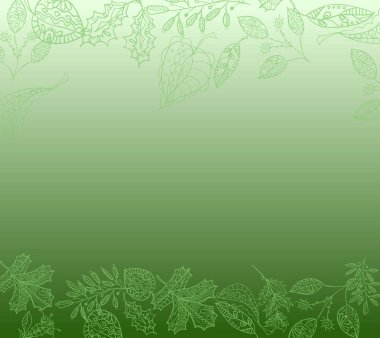 Yeşil botanik kompozisyon