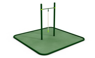 Paralel Bar Spor, egzersiz için zemin. 3D render.